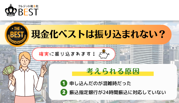 現金化ベストは振り込まれない?