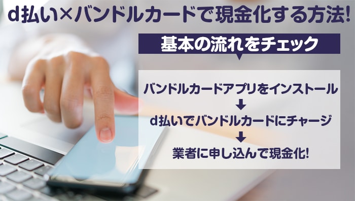 d払い×バンドルカードで現金化する方法！基本の流れをチェックしよう