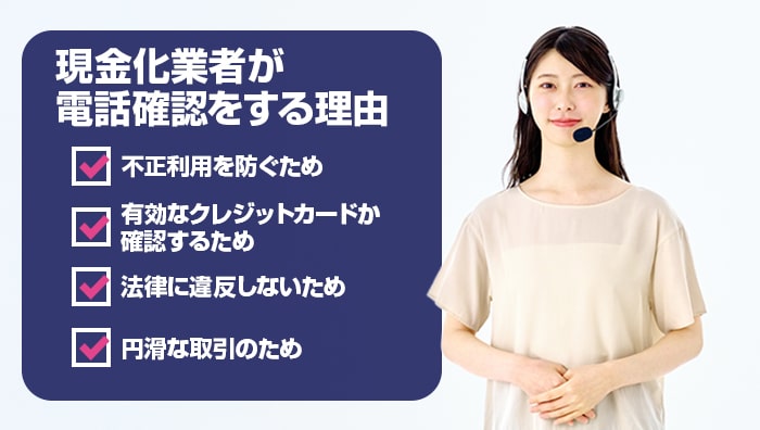 現金化業者が電話確認をする理由
